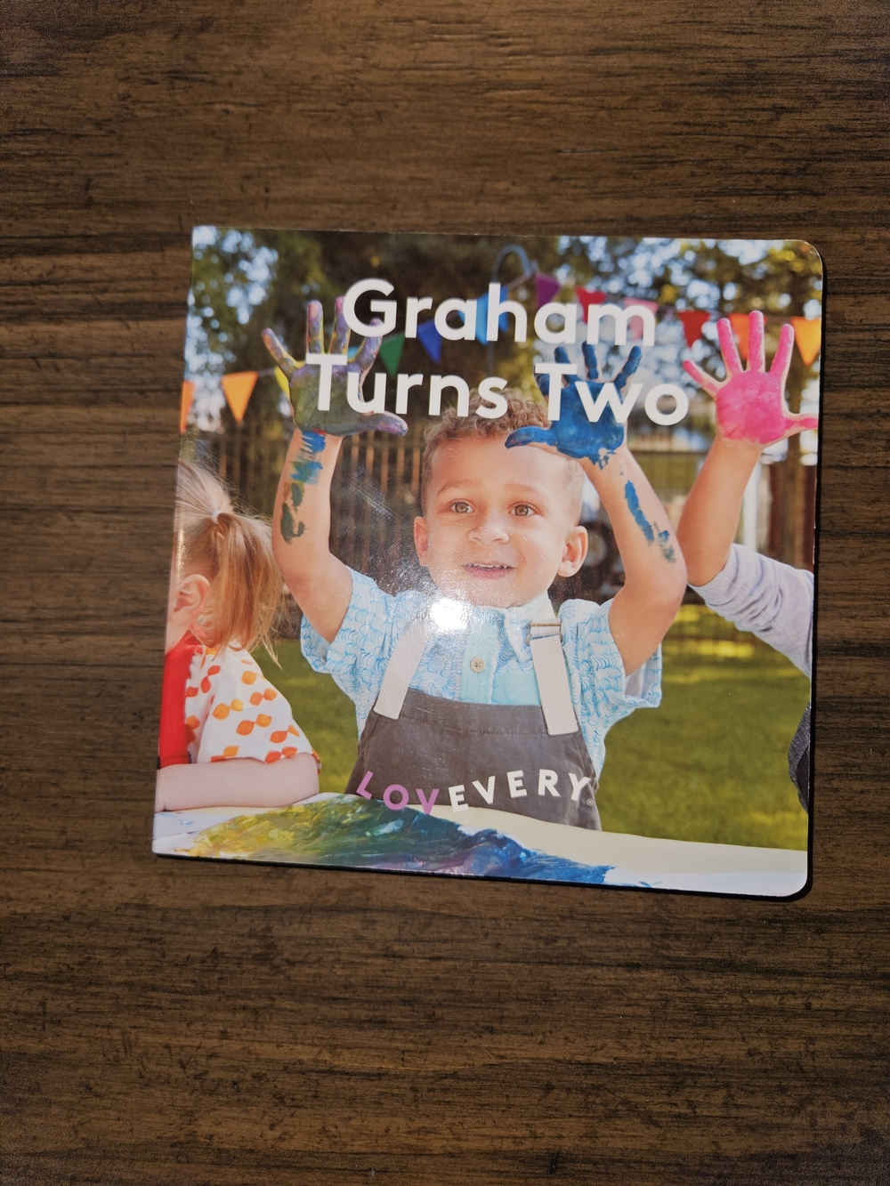 Lovevery Graham Turns Two Board Book - Blue and Pink